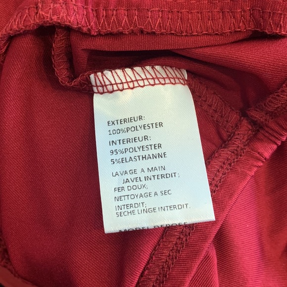 Boo-hoo burgundy bodysuit with lacy top - Picture 5 of 5